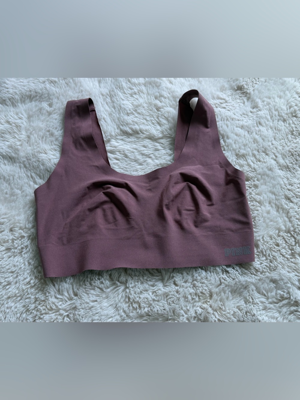 PINK Victoria's Secret Seamless Scoop Bralette - Mauve Plum